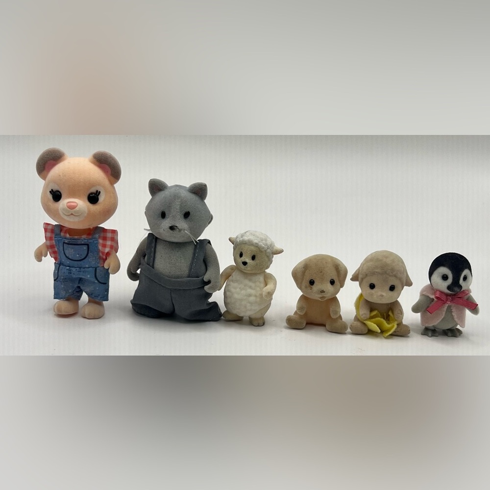 Figurine set of 6, Misc. Various animals and condition